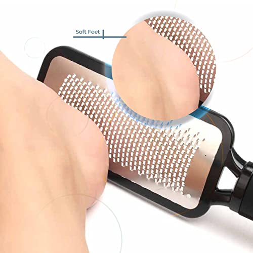 Veue - Foot Rasp Foot File And Callus Remover - 100% Stainless Steel Filer For Dry And Cracked Heel - Instant Dead Skin Remover #TOP3
