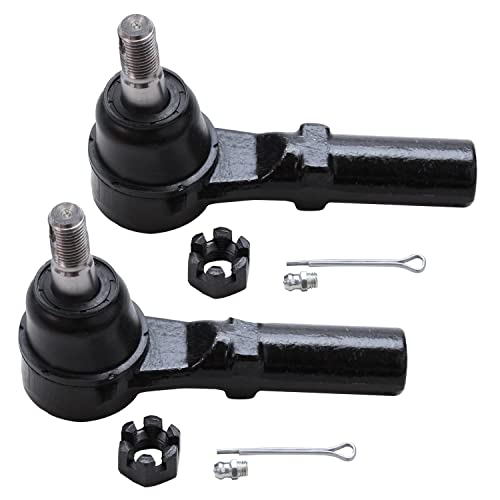 Image of Detroit Axle - 12pc Front End Suspension Kit for 07-09 Chrysler Aspen, 04-09 Dodge Durango, Upper Control Arms Tie Rods Sway Bars Lower Ball Joints 2007 2008 2009 Replacement