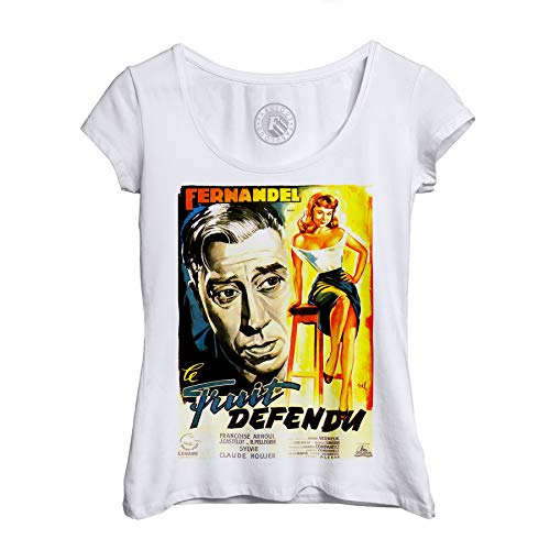 Photo de Fabulous T-Shirt Femme Col Echancré Le Fruit Defendu Fernandel Vieu Film Francais Cinema Vintage
