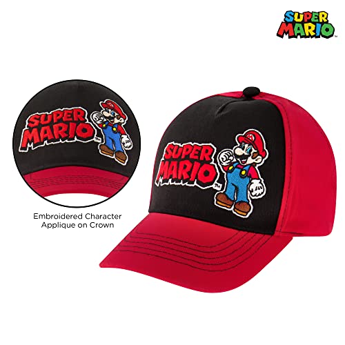 Nintendo Boys Nintendo Toddler Hat For Boyâ€™S Ages 4-7, Super Mario Kids Baseball Cap, Red, 4-7 Years Us #TOP2