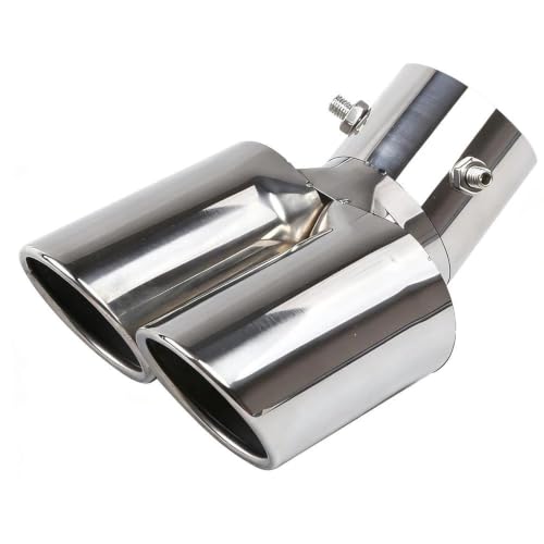 Extension tuyau d'échappement voiture universelle double embout inox pour relooking