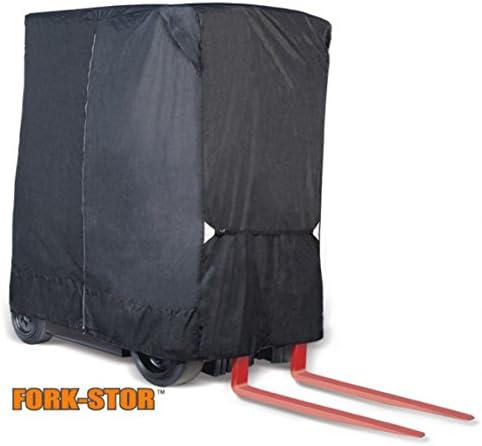 Eevelle Atrium Forkstor 8oz Marine Grade wover Polyester folklift Storage Cover Black - Fits to 8,000LB