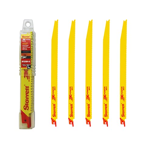 Lame de scie sabre Starrett BT121014-5 de 300 mm pour coupes d'onglets