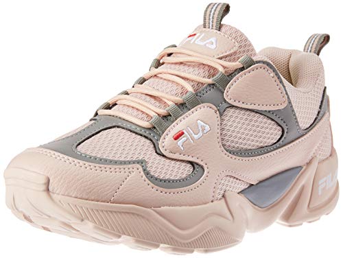 Tênis Carrera, Fila, Feminino, Rosa Claro/Cinza/Vermelho, 36
