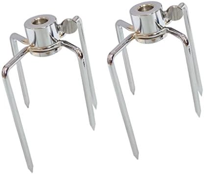 Onlyfire 6004 Grill Rotisserie Meat Forks(1-Pair)- Fits 5/16 Inch Square Spit Rods