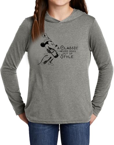 Steamboat Willie Classic Never Goes Out of Style Kids Long Sleeve Hoodie