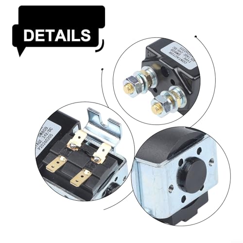 Relais électromagnétique Albright SW80-6 robuste 24V CC pour levage