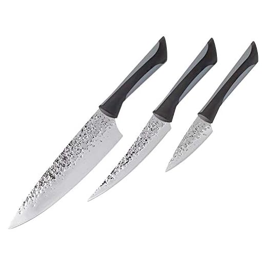 kai Conjunto de facas para iniciantes PRO Luna, conjunto de facas de cozinha, inclui faca de chef de 20 cm, faca de cozinha de 8,8 cm, faca de cozinha japonesa afiada à mão