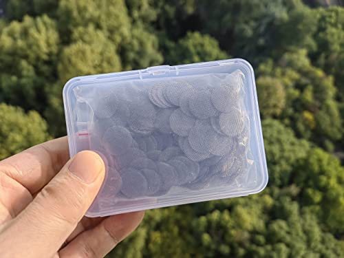 Jarmay 500 Pieces 1/2 Inch Clean Pipe Screens Small, Mini 0.5 In 100% Stainless Steel Mesh With 2 Pcs 3 In 1 Cleaning Tool And Box Kit (Silver) #TOP4