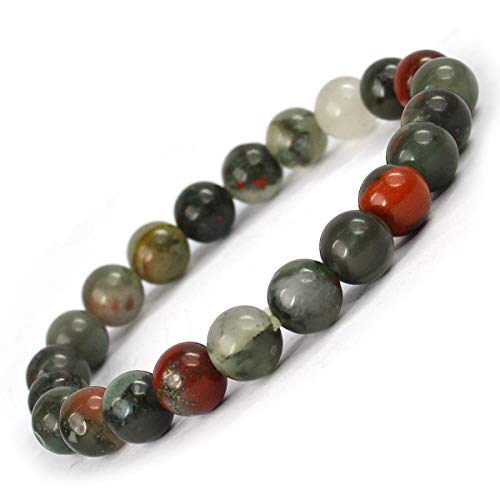 Image of Reiki Crystal Products Natural Crystal Stone 8 mm Round Bead Bracelet for Men & Women | Stretchable Gemstone Bracelet for Meditation, Yoga, Reiki & Daily Wear