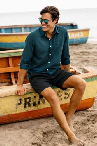 Image of Louis Philippe Men's Cotton Slim Fit Over Dyed Color Depth Comfortable and Durable Soft Handfeel Full Sleeve Solid Casual Shirt