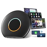 【未来の運転体験】CB6 AI Box (カープレイ AIボックス) 2025年版 ChatGPT搭載AIと会話、CarPlay ワイヤレス& Android Auto、GPS内蔵/画面分割、YouTube/Netflixなど視聴可能、SIMカード、4GB+64GB、ブラック【技適取得済み品】