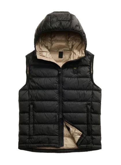 Blauer Chaleco con capucha 25WBLUX03089 Tg. M Col. negro