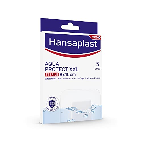 Hansaplast Aqua Protect XXL Steril 8 cm x 10 cm, 5 Stück - B00EF48PTU