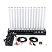 TFCFL 14 Bands Spectrum Analyzer Music Column Light LED Indicateor Party DIY w/Adapter LED Music 14-Segment Spectrum Display Analyzer Stereo Audio Level Indicator Lamp Industrial Electrical