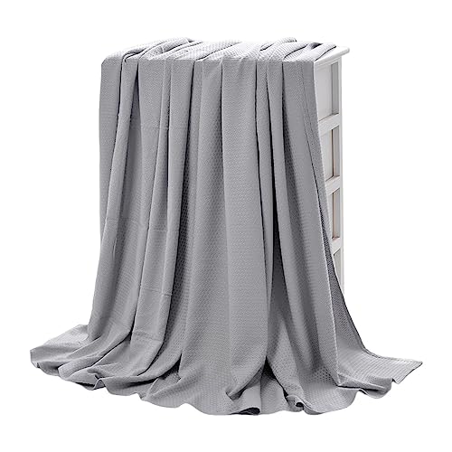 Deno Coperta di raffreddamento leggera - Trapunta estiva sottile - Trapunta rinfrescante traspirante leggera e sottile in fibra di per la casa