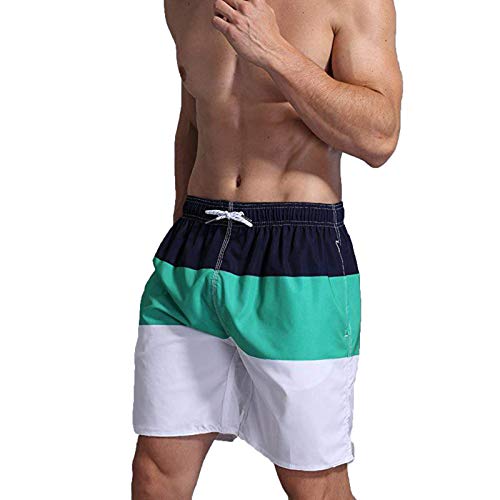 RTRDE Men's Swim Shorts Trunks Quick Dry Beach Shorts with Pockets Swimming, L-4XL4