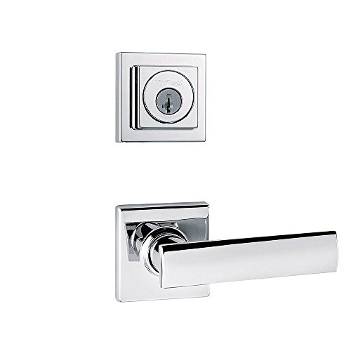 50% Off Discount Kwikset 976VDL SQT 26 SMT 976VDL-26S Polished Chrome Vedani Vedani Lever Double Cylinder Interior Pack with Smart Key 976VDL-S