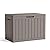 ROJIK Outdoor Storage Housing Deck Box - Waterproof Patio Furniture, Garden Tools, Cushions, Pool Accessories Storage Bench with Lockable Lid and Side Handles (Cappuccino, 45 Gal)