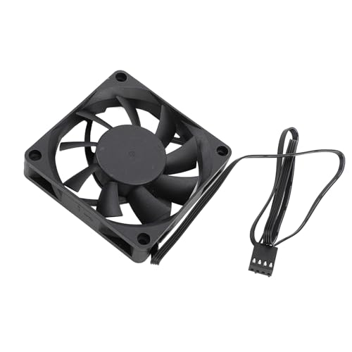 Bewinner Ventilateur de Refroidissement PWM à Double Roulement à Billes de 70 Mm, Ventilateur de Boîtier PC à Contrôle Intelligent de la Température PWM à 4 Broches, Vitesse jusqu'à 2500 Tr/min, 7 – vue 5