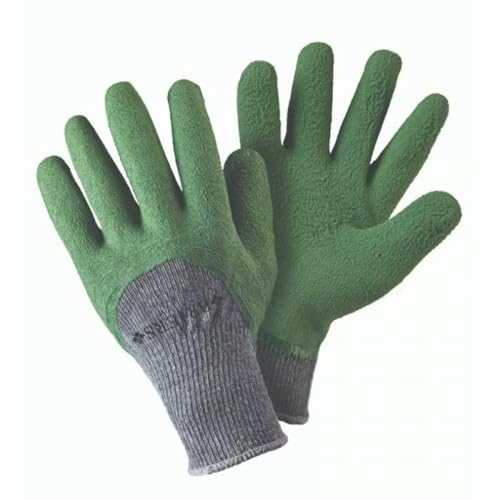 1X Pair Briers Cosy Gardener Green Winter Warmth All Season Water Resistant Gardening Gloves Size M