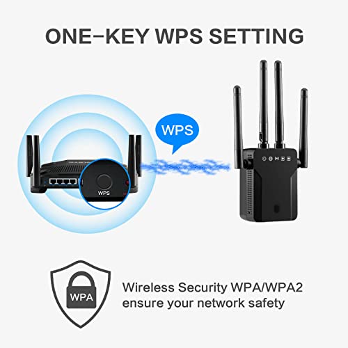 Wireless Bridge WiFi to Ethernet Adapter - AC1200 Dual Band 5G/2.4G Ethernet to WiFi Converter WiFi to Wired Ethernet Adapter Convert Printer to Wireless WiFi to Ethernet for Printers