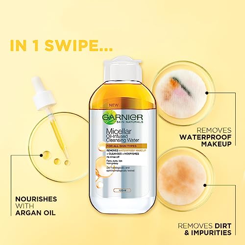 Image of Maybelline New York Super Stay Matte Ink Liquid Lipstick, Ambitious and Garnier Micellar Cleansing Bi Phase Water, 125ml