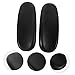 SHINEOFI 2pcs Black PU Leather Office Chair Armrest Pads Universal Replacement Arm Cushions for Elbow Support Compatible Chair Styles