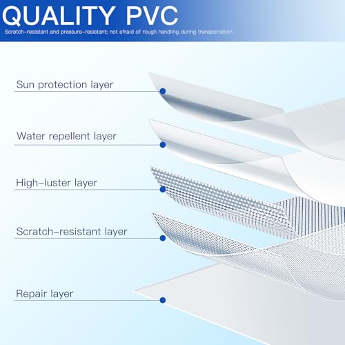 3-Piece Clear Cover with Tag Pocket