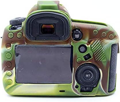 5D Mark IV Case, BolinUS Fullbody Ultra-Thin Lightweight Rubber Soft Silicone Housing Case Bag Cover for Canon EOS 5D Mark IV 5D4 (Camouflage)