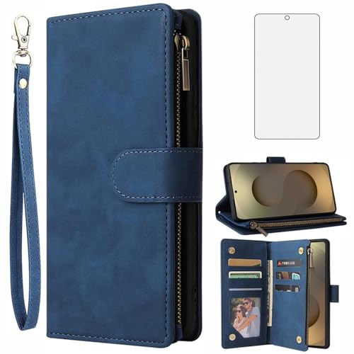 Coque Samsung S25 Ultra antichoc verre trempé incluant étui cartes et support