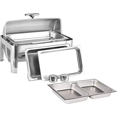 Ensemble de réchaud 9L chafing dish de qualité supérieure avec casseroles d'eau - 2