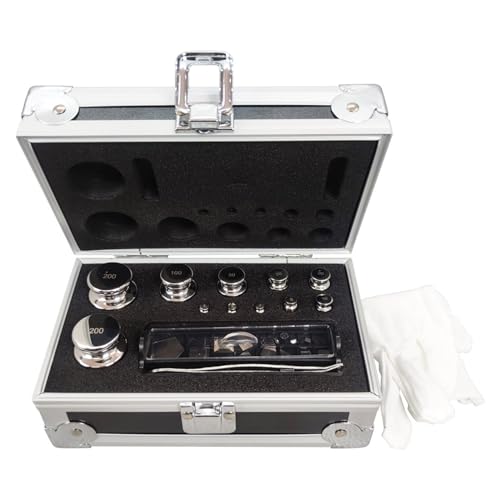HQHAOTWU 1mg-200g Calibration Weight Kit, 304 stainless steel Balance Scale Calibration Weight Kit, 25 pcs Calibration Weights