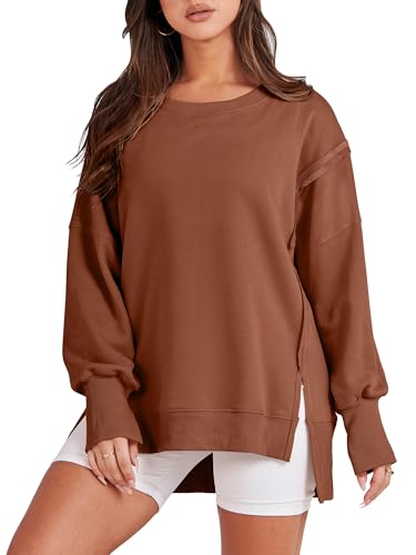 ANRABESS Womens Oversized Sweatshirts Crew Neck Long Sleeve Shirt...