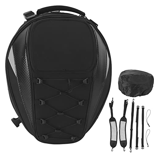 Bolsa de asiento trasero para motocicleta con gran capacidad impermeable y respaldo