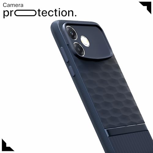Image of Outlouders Back Cover for Oppo F33 Pro 5G | Full Camera Protection | TPU Soft Flexible Shockproof Bumper Case (Blue)