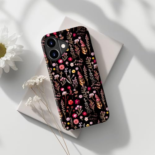 Coque pour iPhone 17 rigide antichoc silicone motif fleurs mignonnes - 3