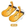 2Pack Aluminum Alloy Car Door Pedal,Foldable Car Step Hook With Glass Breaker,Car Doorstep Roof-Rack Foot Pedal Ladder,Portable Vehicle Rooftop Pedal for SUV,RV,Truck,Off-Road Vehicle (Orange) #5