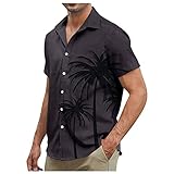 Mens Short Sleeve Button Up Black Short Sleeve Button Up Shirts for Men Mens Polo Shirts, Regular Fi