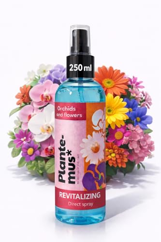 Plantemus Fertilizante Foliar Revitalizante para Flores y Orquídeas - Estimula la Floración y el Vigor - Spray Listo para Usar - 250 ml