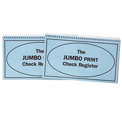 Miles Kimball Giant Print Check Register, Set of 2