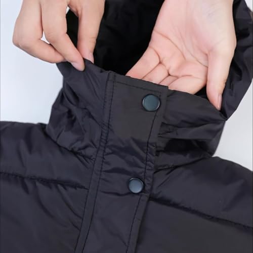 BILIKEYU Little Boys Girls Puffer Coats Fuzzy Lined Zip up Windbreaker Jacket Winter Warm Cute Bear Hood4