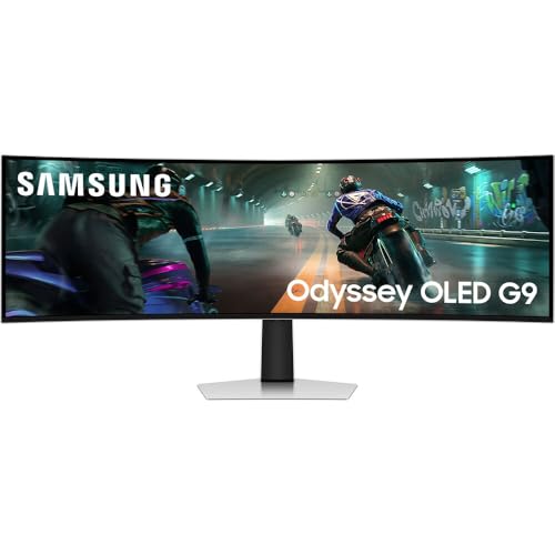 Image of Samsung 49 inch Odyssey G9 Dual QD-OLED G91SD Curved Ultrawide Gaming Monitor Bundle with Tech Smart USA Elite Suite 18, 2X 4K HDMI Cable & Deco Gear CPS 26 Month Protection Pack (BEACH-CPS-26M1500)
