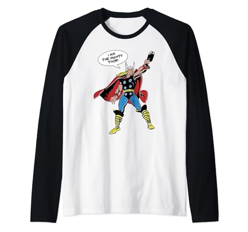 T-shirt Raglan Thor Vintage Marvel look rétro manches raglan bicolores