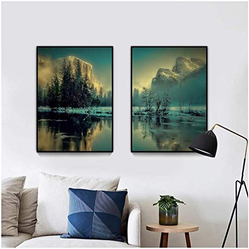 Peinture Coucher de Soleil Grand Format Pour Habiller un Mur Vide