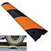Produktbild Gummi-Geschwindigkeitsschwelle, Auffahrkeile, Robuste Kabelschutzrampe, Auffahrt, Modulare Verkehrsschwellen, Auffahrtschwellen für Garage, Schotterstraßen, Asphalt, Beton (Color : 1 Channel-21)