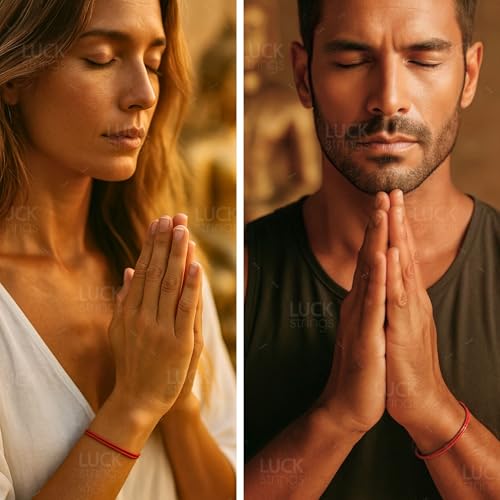 Red String Bracelet for Men and Women - Adjustable Kabbalah Protection Cord - Waterproof Nylon - Surfer, Strength, Power, Talisman, Good Luck Charm, Energy, Red String of Fate, Love, Evil Eye (1)4