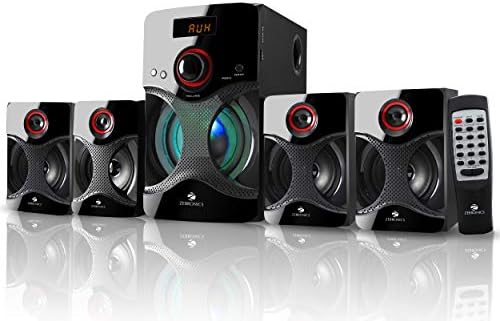 ZEBRONICS BT4440RUCF 60W 4.1 Channel Multimedia Speakers With Supporting SD Card, USB, AUX, FM & LED Display