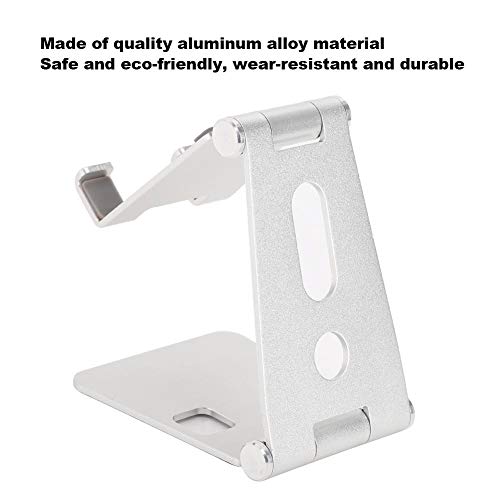 Suporte para telefone móvel com almofadas de silicone, suportes para telefone móvel, liga de alumíni