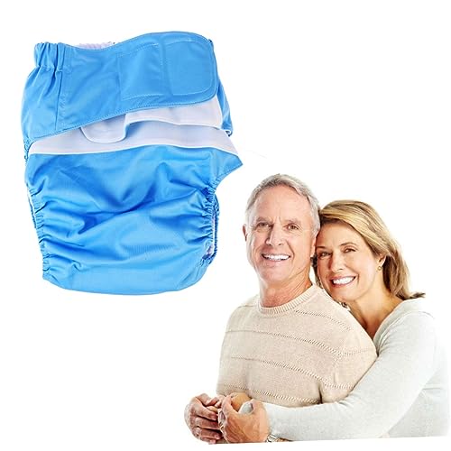 Beaupretty Windel für Erwachsene Herren wiederverwendbare Windeln Damenunterwäsche Stoffwindeln für Erwachsene inkontinenzhosen adult diaper die gealterte Windel waschbare Unterwäsche Blue